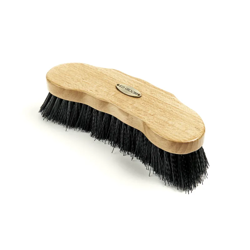 Shires EZI-GROOM Premium Dandy Brush - Wood-2
